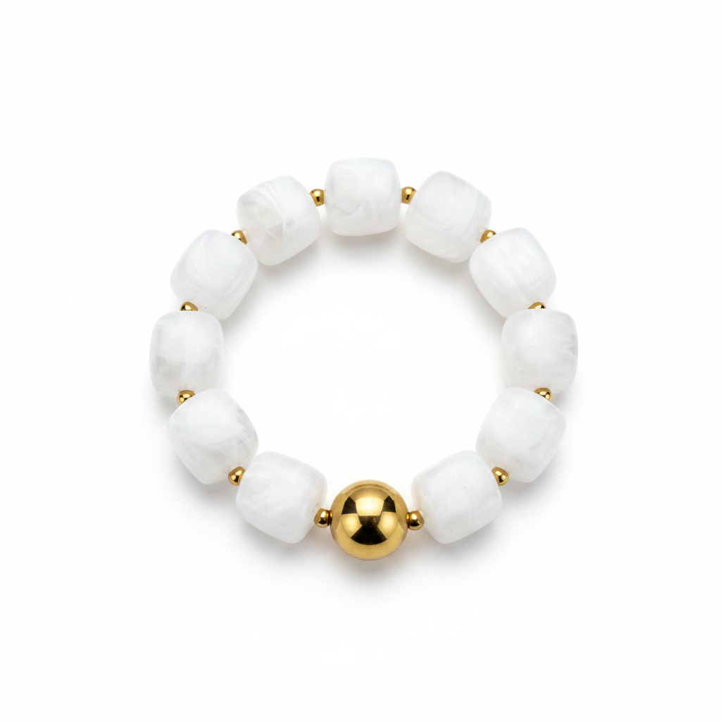 Bijoux perles - blanc