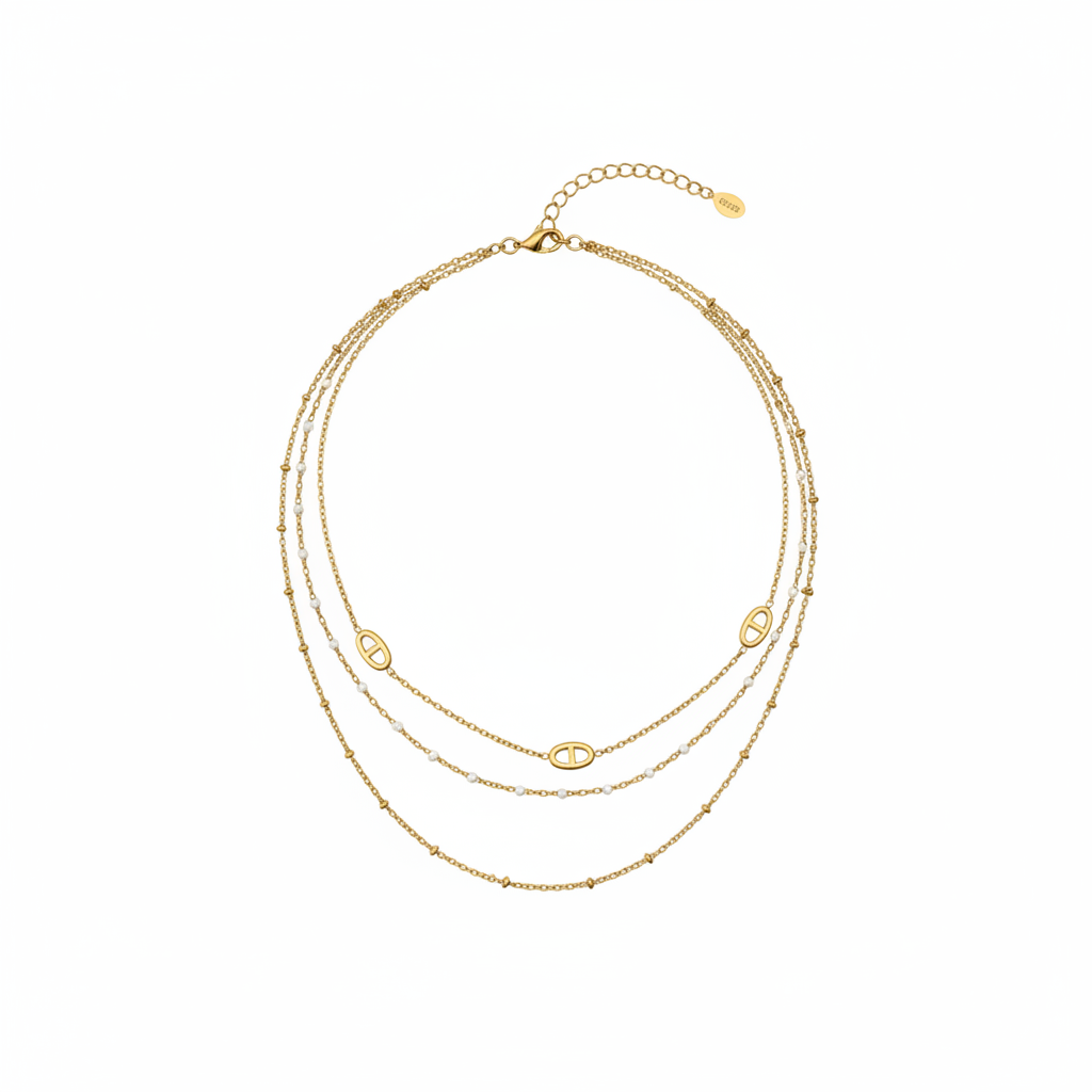 Collier Alba - blanc